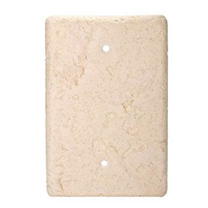Stonique® Simulated Stone Switch Plate - Blank (Cameo)